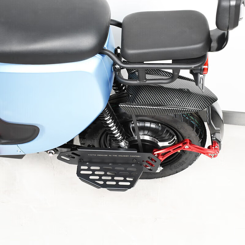 阡囤适用于新大洲电动车脚蹬配件本田s07后平叉后脚踏板不锈钢踩脚改