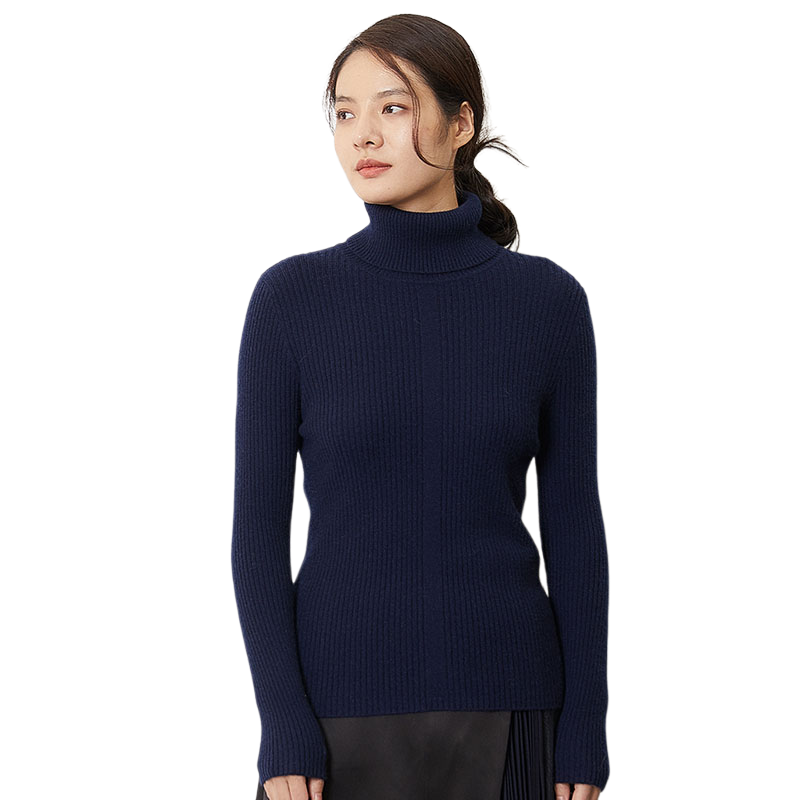 雪蓮秋冬新款山羊絨樽領(lǐng)女套頭衫羊絨衫女 N328 L(105)