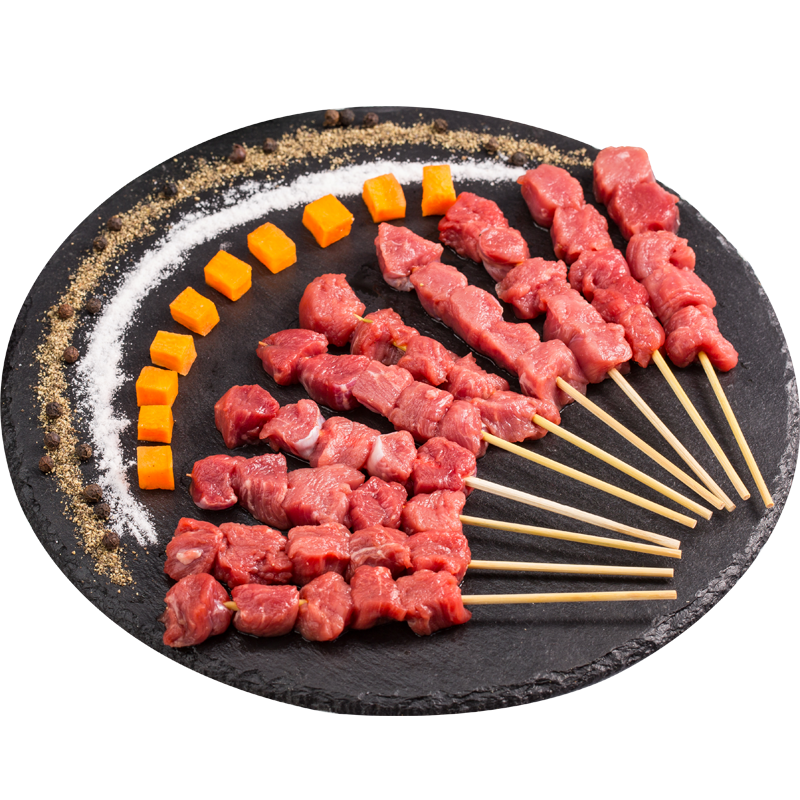 伯贤 羊肉串15串 瘦肉里脊肉 烧烤食材半成品生鲜羊肉烤肉 原味