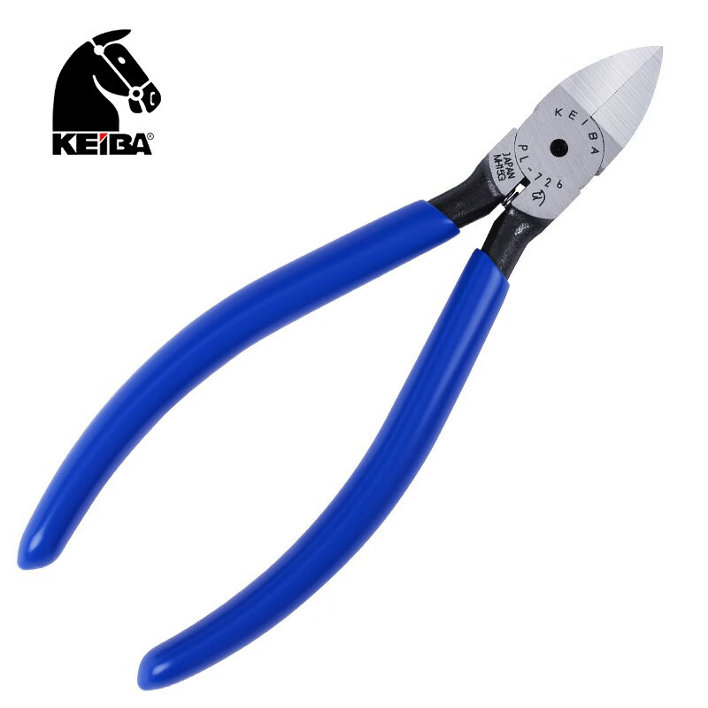 KEIBA 日本進(jìn)口水口鉗斜口鉗斜嘴鉗子斜咀鉗電子鉗CR-V70C材質(zhì) 馬牌 PL-726 平口6英寸水口鉗
