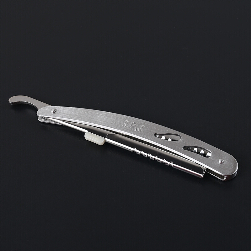 剃须刀老式手动刮胡刀修眉美发刮刀理发不锈钢剃刀刀架刮汗毛削发 一