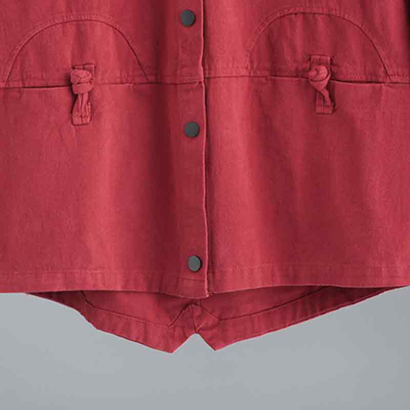 艾薇佳大码女装胖妹妹200斤春秋外套遮肚子显瘦上衣加肥加大连帽开衫 红色 3XL (建议170-200斤)