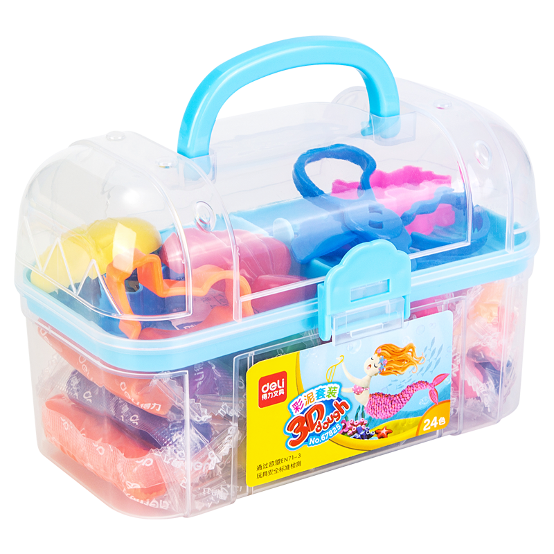 ����(deli)24ɫ���� ��Ƥ�������ճ������ֹ�DIY��װ�����װ �������ɺ�װ��ͯ��ѧ�ľ����������� 12.15Ԫ