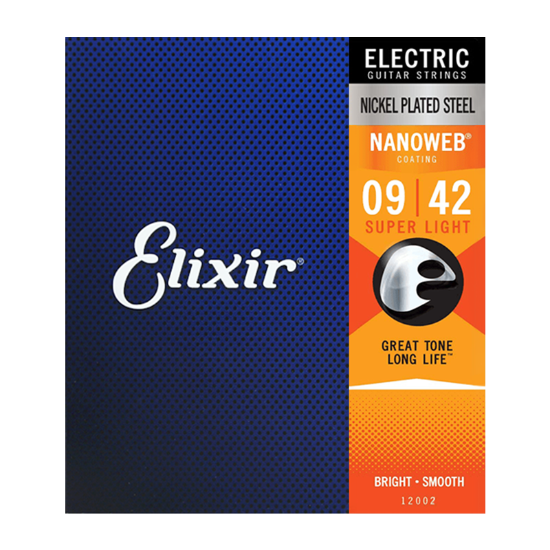 Elixir伊利克斯电吉他弦全套琴弦覆膜镀膜防锈 12002 超薄覆膜（009-042）67487019736