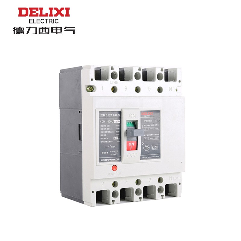 德力西电气 cdm1-250m/4300 160a 50ka 4p 热电磁复式脱扣器 cdm1