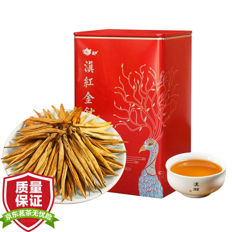 滇湘（dianxiang） 云南滇红茶大金针 2024年凤庆春茶  单芽 蜜香型  自己喝的红茶 250g*1罐