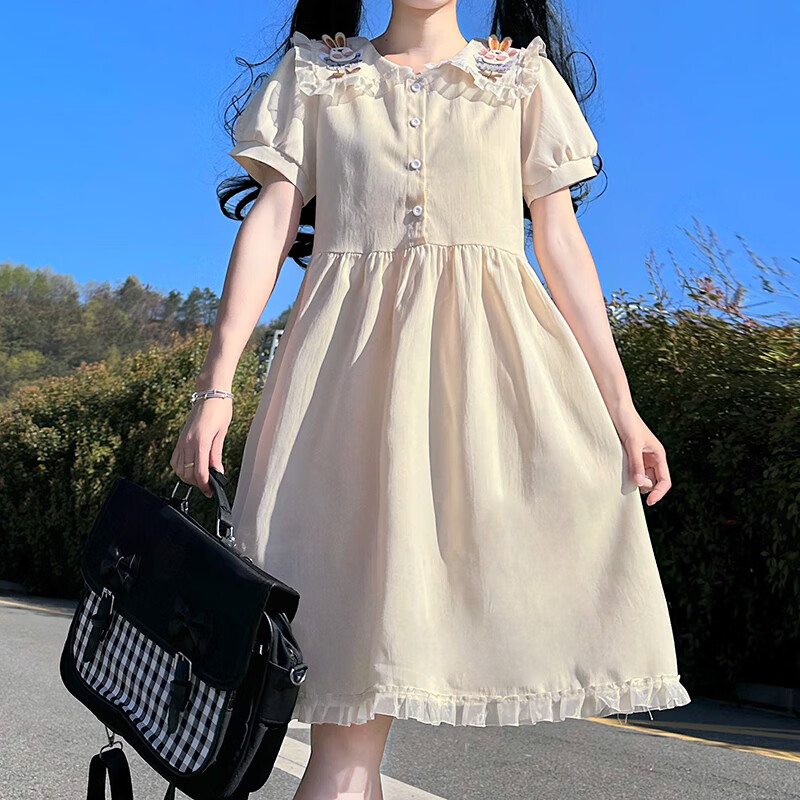 创京懿选大码女童连衣裙胖女孩女大童洛丽塔公主裙 图片色 m(160码