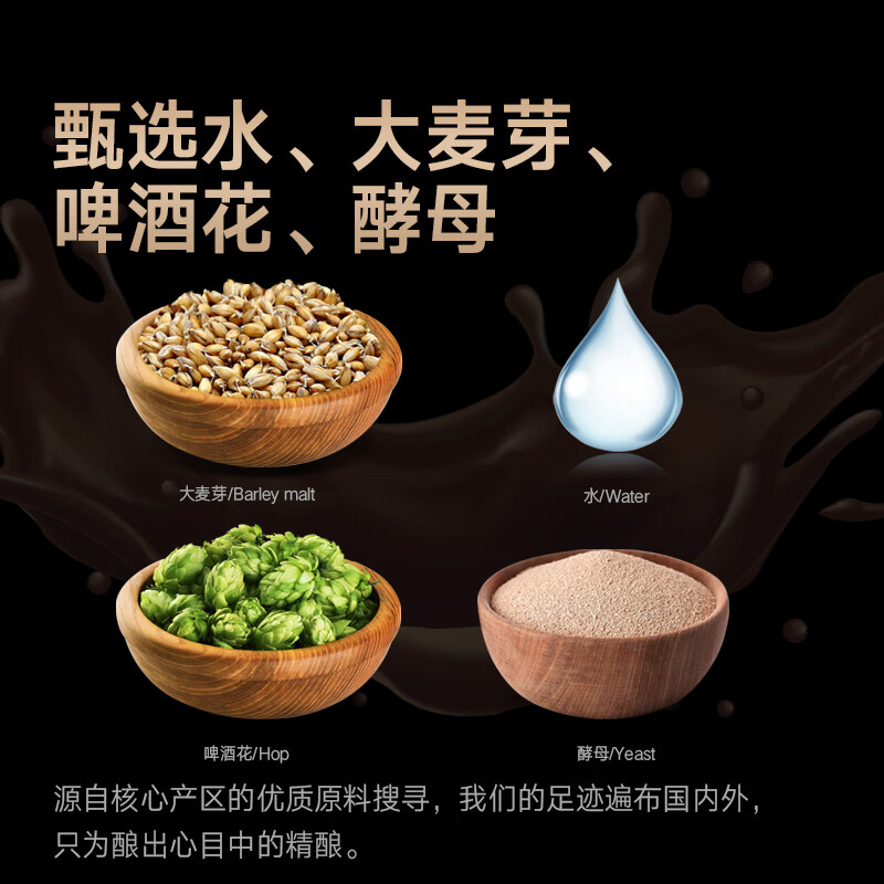 黑狸精酿巧克力世涛黑啤ipa原浆小麦白啤酒高端系列送礼礼盒整箱装 巧克力世涛【经典版】330ml*6