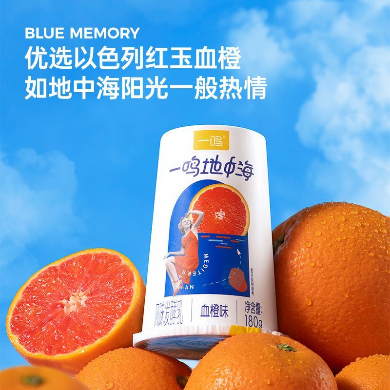 食芳溢【顺丰】酸奶地中海酸奶海盐焦糖低温酸奶整箱装180g*9杯 9杯
