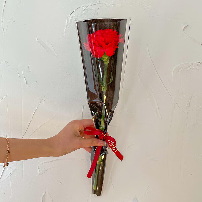 爱在此刻鲜花速递单支玫瑰真花鲜花礼物同城配送50支 红色康乃馨单支