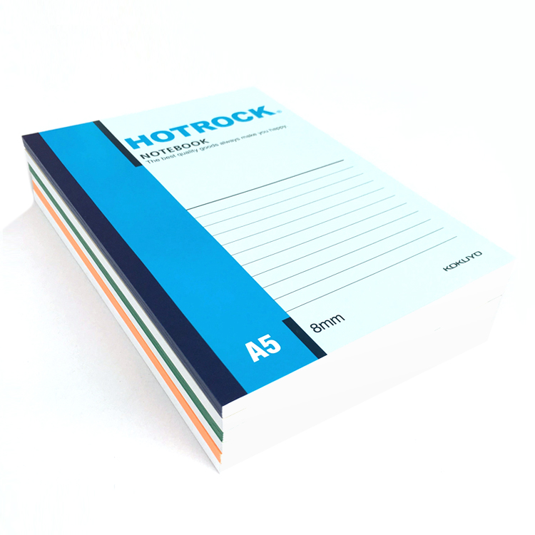 国誉（KOKUYO）日本国誉（KOKUYO）hotrock无线装订本WCN-N1050笔记本学生作业本记事本 软抄本 A4/80页-5本N2080