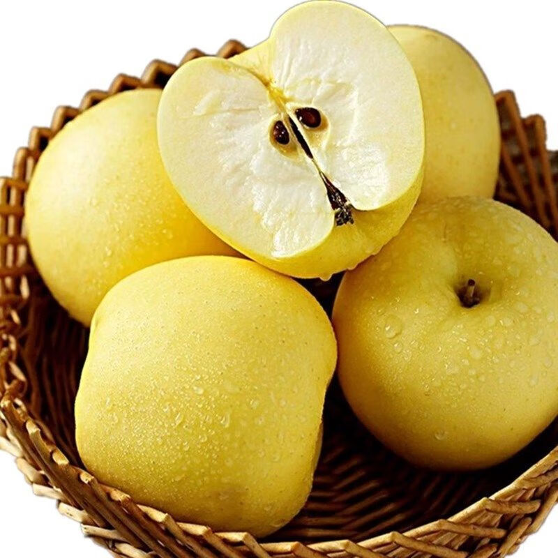东北黄元帅苹果 5斤（70-75mm）粉苹果 新鲜水果 黄面奶油苹果金帅京东生鲜