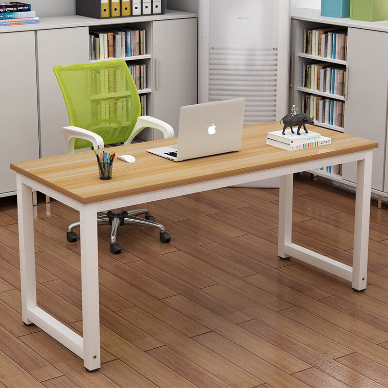 丹友简易电脑桌台式桌家用钢木书桌写字学习桌子现代简约电脑办公 长宽高80*40*74