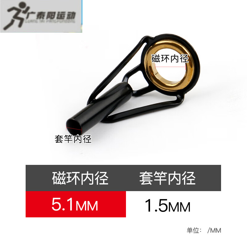 江普不锈钢顶环鱼竿矶竿路亚竿海竿顶环远投尖环过线筏竿导眼导线环