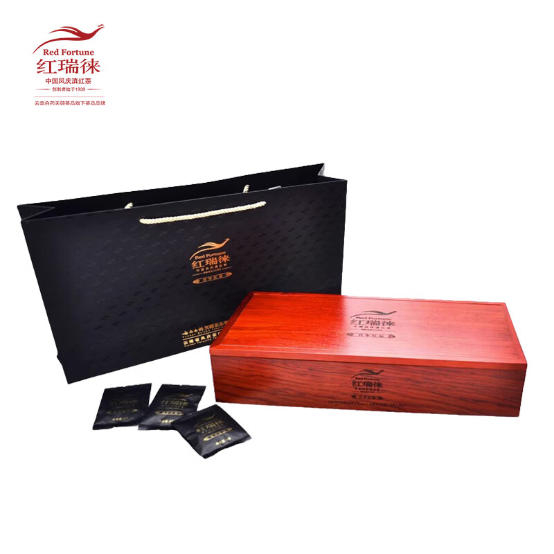 红瑞徕（Red Fortune）百年红运古树特级滇红茶浓香型功夫茶高档礼品盒108g云南白药茶叶