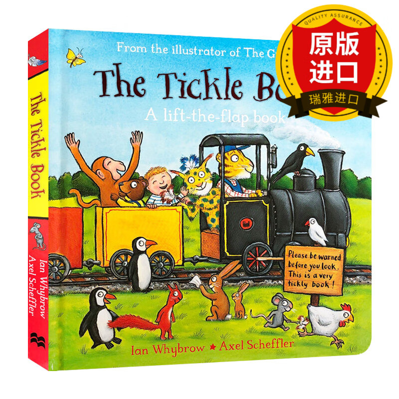 现货 英文原版 the tickle book 挠痒痒 纸板书 儿童绘本 翻翻书启蒙