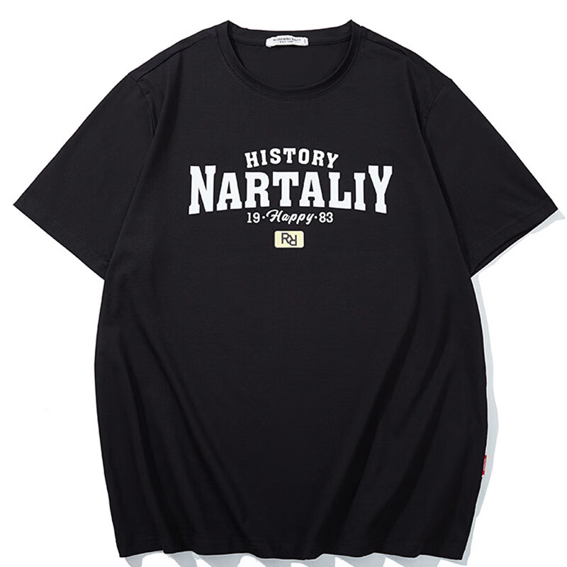 尺帛400斤175胸围超大码男短袖t恤特肥胖男孩宽松烫金印花半袖肥仔300