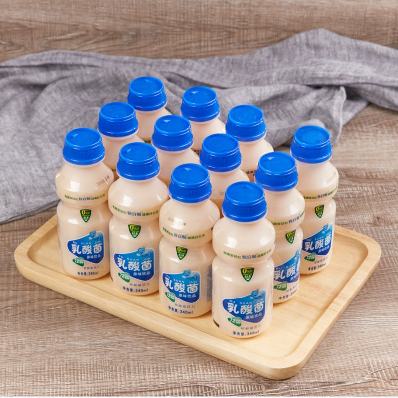乳酸菌饮品340ml*12瓶益生元整箱原味早餐酸奶益生菌牛奶饮料 益生元
