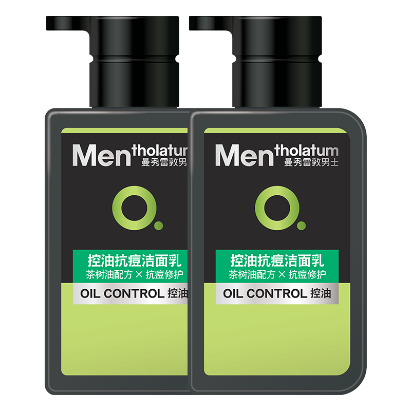 Mentholatum 曼秀雷敦 男士控油抗痘洁面乳 150ml*2