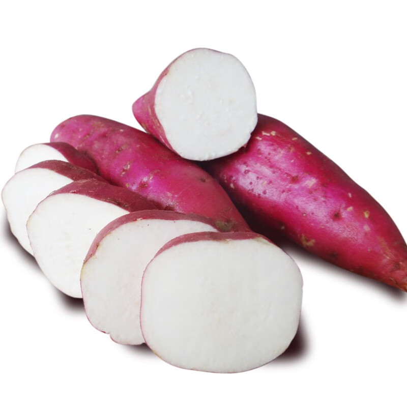 白心板栗薯 农家自种新鲜白心红薯红皮白肉粉番薯白瓤地瓜干面 5斤