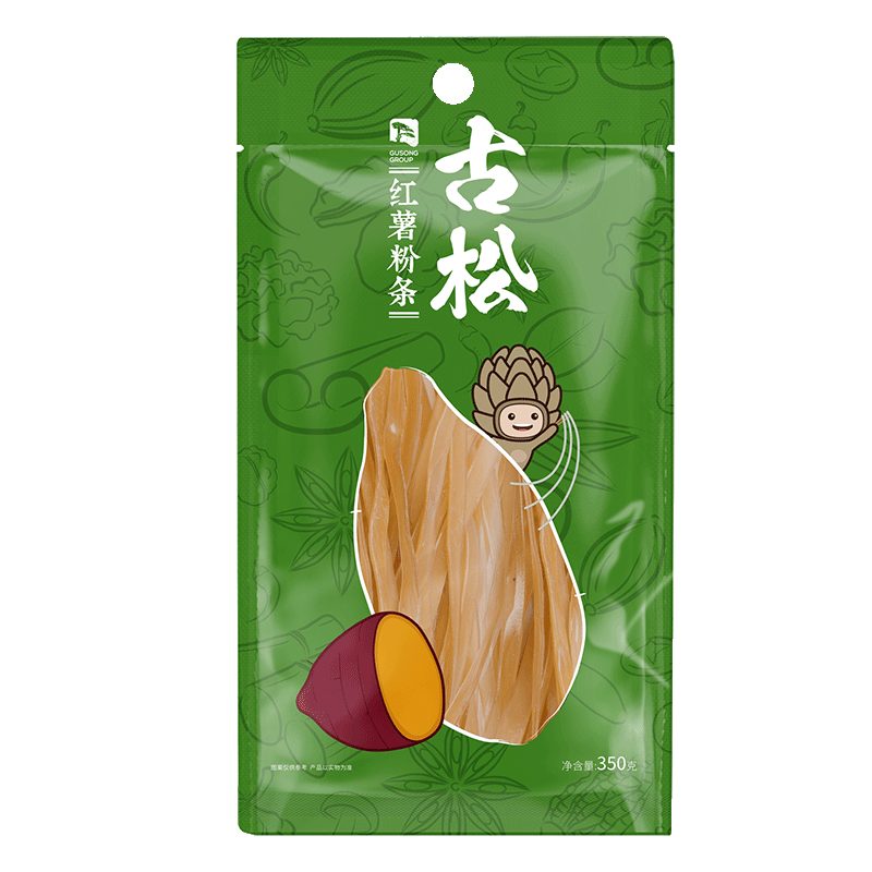 古松方便食品 红薯宽粉条350g 干货火锅粉丝 二十年品牌