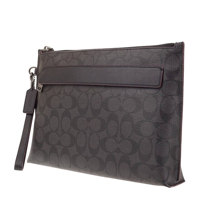 蔻驰(coach)【买手代购】coach蔻驰男女包经典logo印花手拿包大化妆包