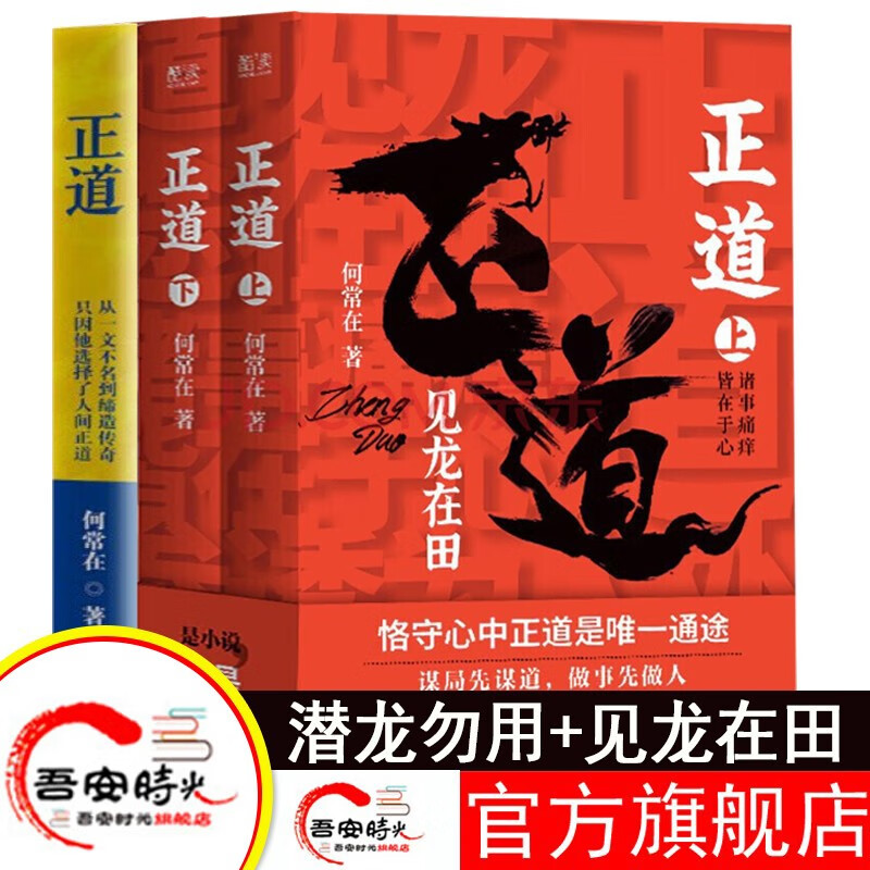 【官方旗舰店】官场反腐小说 全3册正道 见龙在田 +正道 潜龙勿 何常在 著 小说 官场小说 政商小说