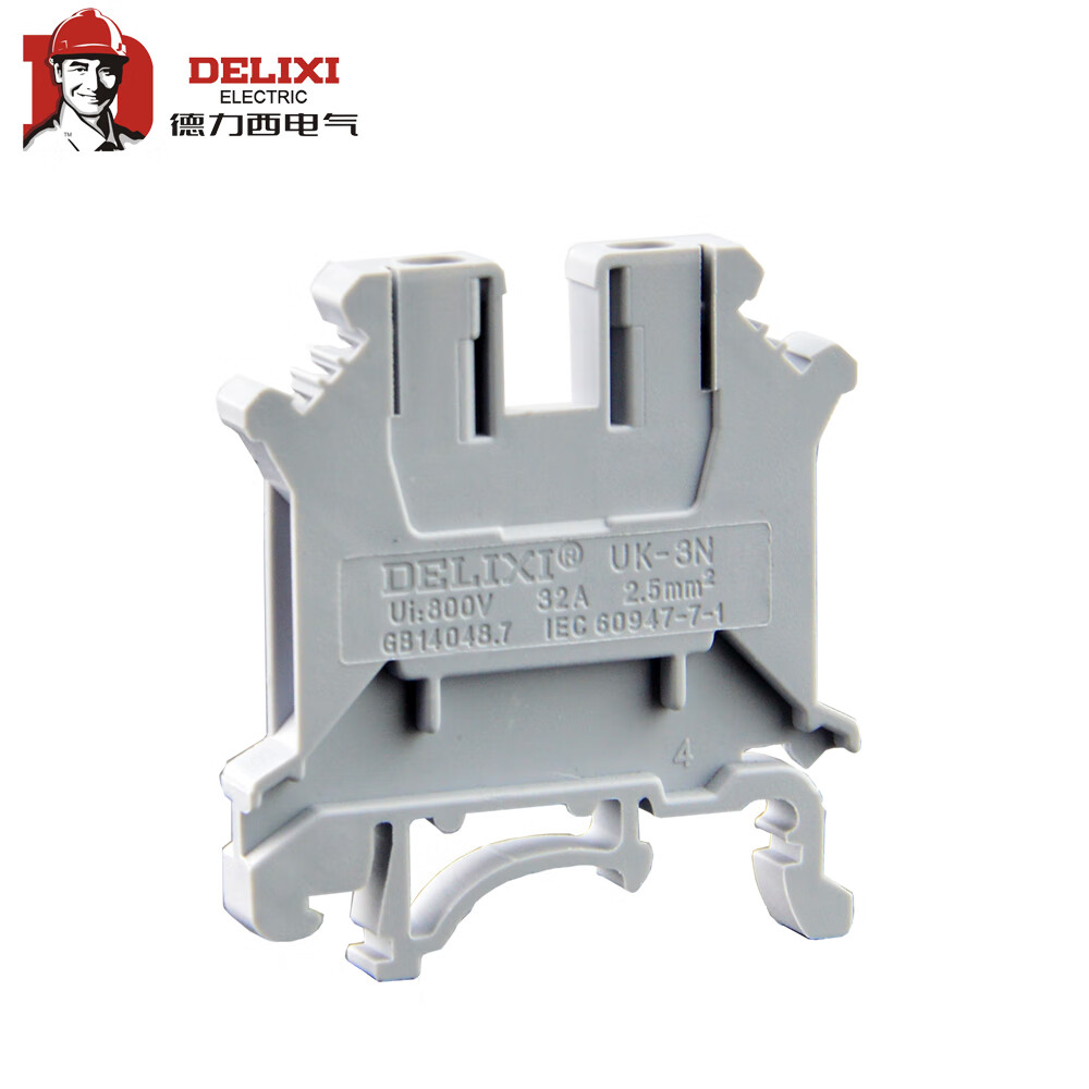 德力西电气（DELIXI ELECTRIC）全铜阻燃 UK接线端子板排 菲尼克斯型接线 UK-2.5N/1片
