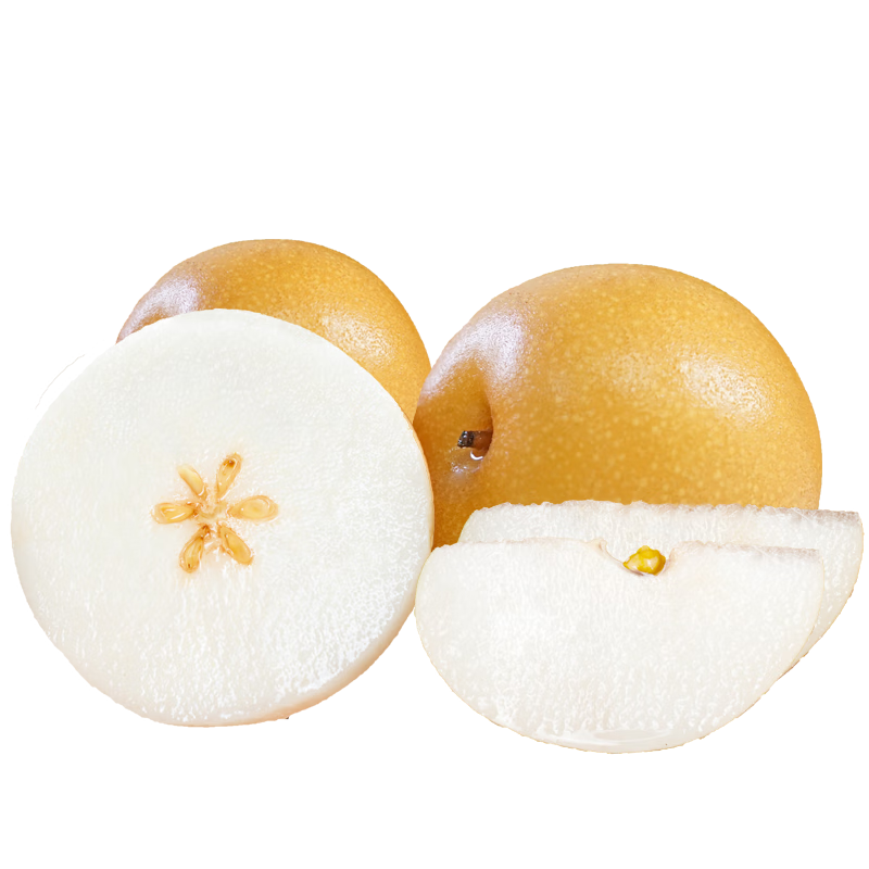 青青大地秋月梨山东莱阳正宗秋月冰糖梨 产地直发净重4斤 新鲜水果  秋月梨4斤精品实惠装