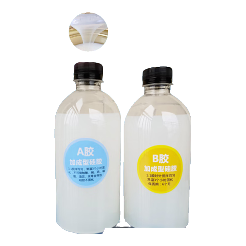 惠利得半透明食品級(jí)硅膠AB膠人體仿真DIY原材料翻模具膠液體自制防真 0度人體硅膠500克+工具
