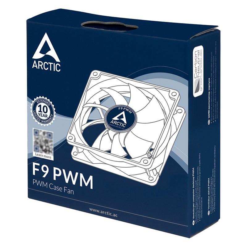 Arctic 9cm风扇 电脑机箱cpu散热风扇 4针pwm温控 F9pwmrev 2 虎窝购
