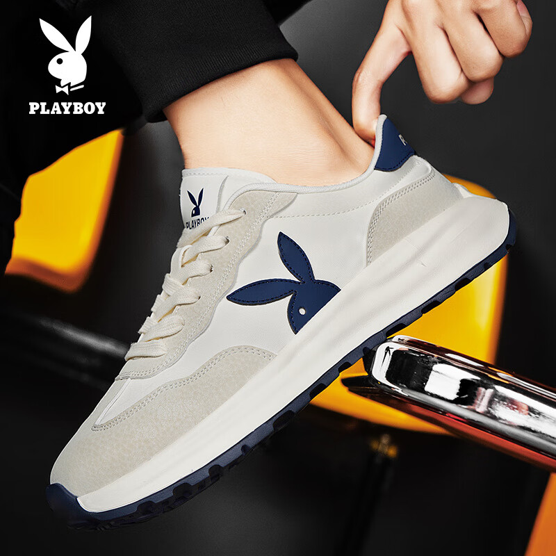 花花公子(playboy)鞋子男鞋2024夏季新款透气运动轻便休闲潮鞋男户外