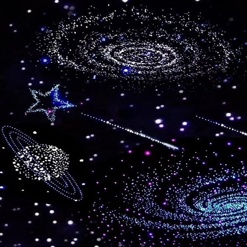 星空顶天花板满天星吊顶家庭影院室ktv酒吧理 黑色 满天星