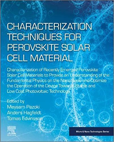 【预订】characterization techniques for