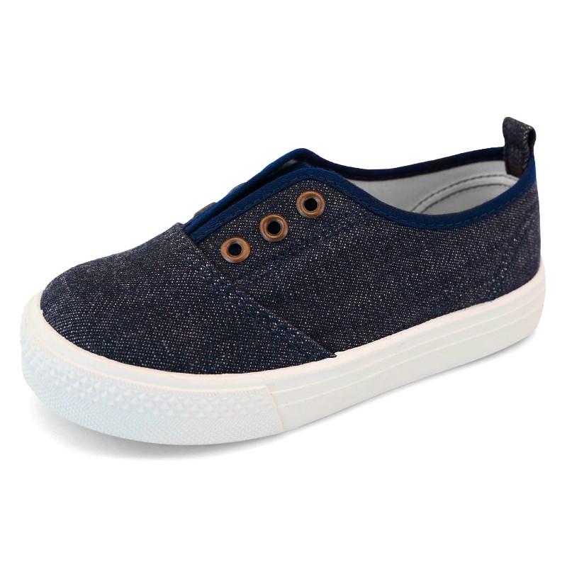 asahiasahi朝日童鞋日本制儿童一脚蹬帆布鞋进口幼儿园室内鞋儿童板鞋