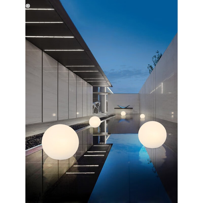 柯美裕水上球形灯广场水池防水景观亮化圆球灯户外水面发光球灯 低压