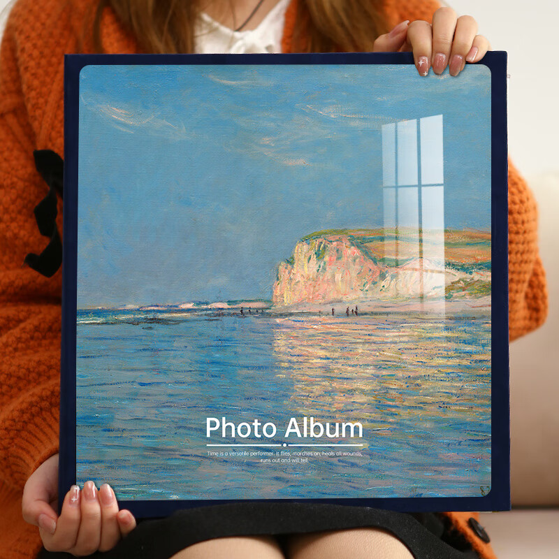大容量混装家庭版插页式5寸6寸7寸8寸纪念册影集成长记录册 莫奈海滨