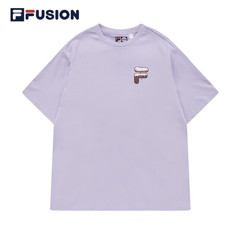 fila fusion欧阳娜娜同款斐乐潮牌官方情侣短t夏季圆领短袖t恤女男t