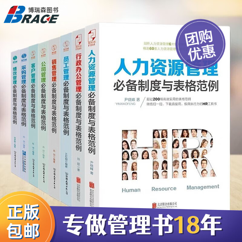 公司全套制度与表格范例8本:人力资源+行