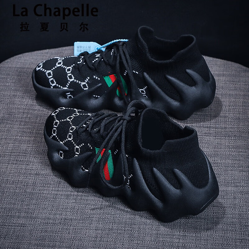 椰子鞋女新款春夏季飞织网面透气八爪鱼火山