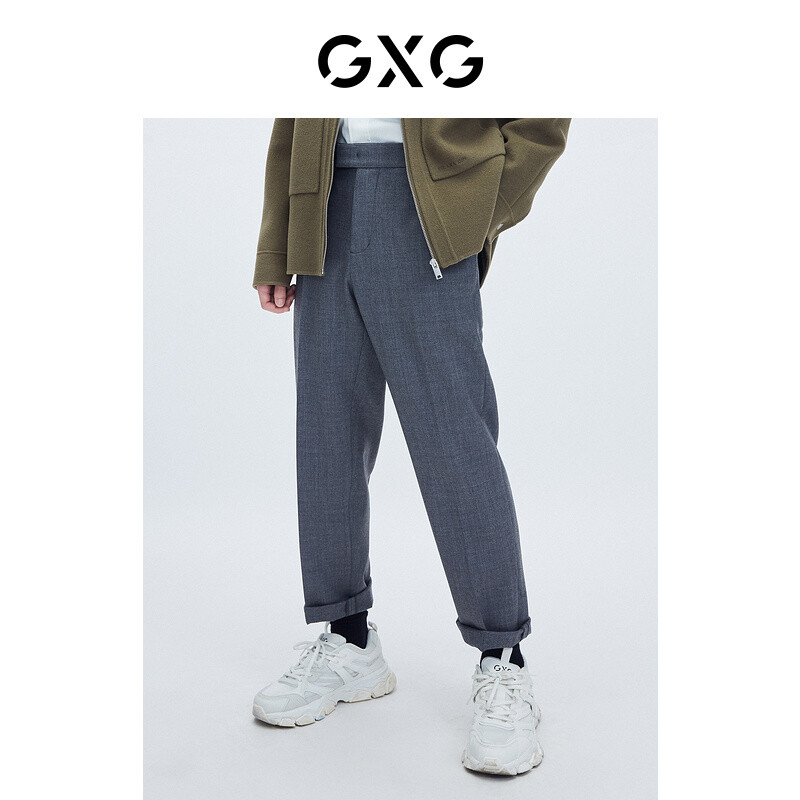 GXG男装【生活系列】21年冬季新款商场同款千鸟格系列花灰休闲裤 花灰 175/L高性价比高么？