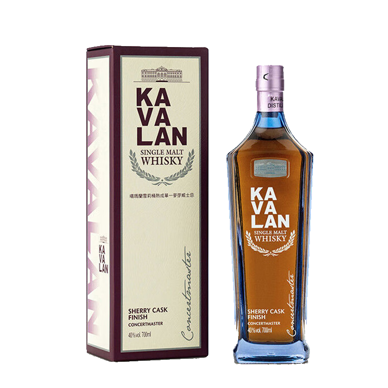 PLUS会员：噶玛兰Kavalan 山川首席系列雪莉桶熟成单一麦芽威士忌700ml