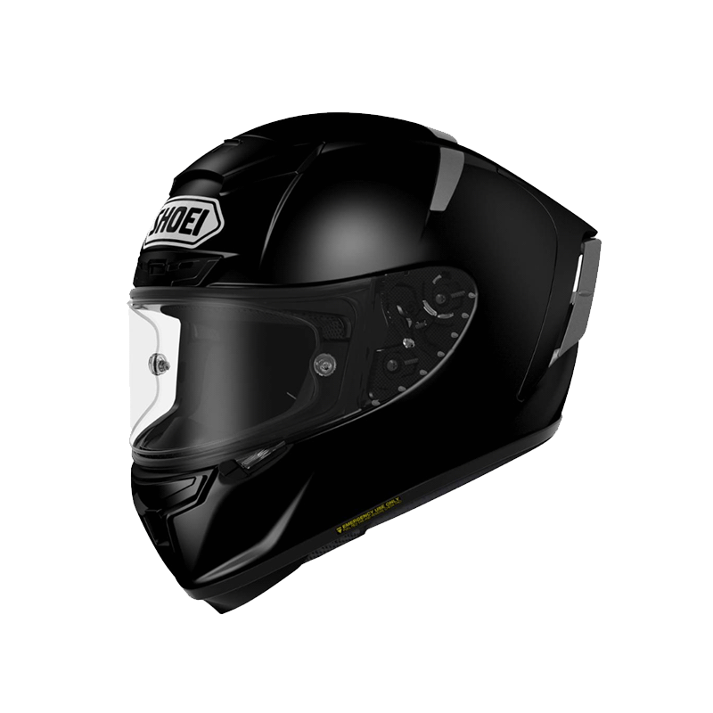 日本进口SHOEI X14头盔 摩托车头盔赛车赛道全盔 机车全盔素色 黑色(black) L