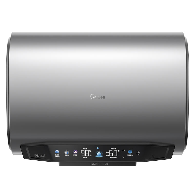 美的midea60升纤薄扁桶电热水器3200w双胆速热节能电热水器免辅材费用