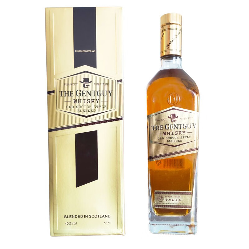 甄爱金典威士忌750ml40度洋酒高度烈酒礼盒装 金典威士忌单瓶