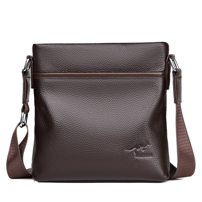 酷奇袋鼠男士包包头层牛皮单肩斜挎包真皮男包商务休闲背包挂包潮