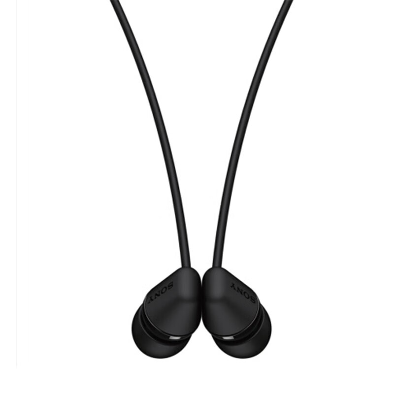 索尼（SONY）WI-C200 无线蓝牙 入耳式立体声耳机 手机耳机 颈挂线控 黑色