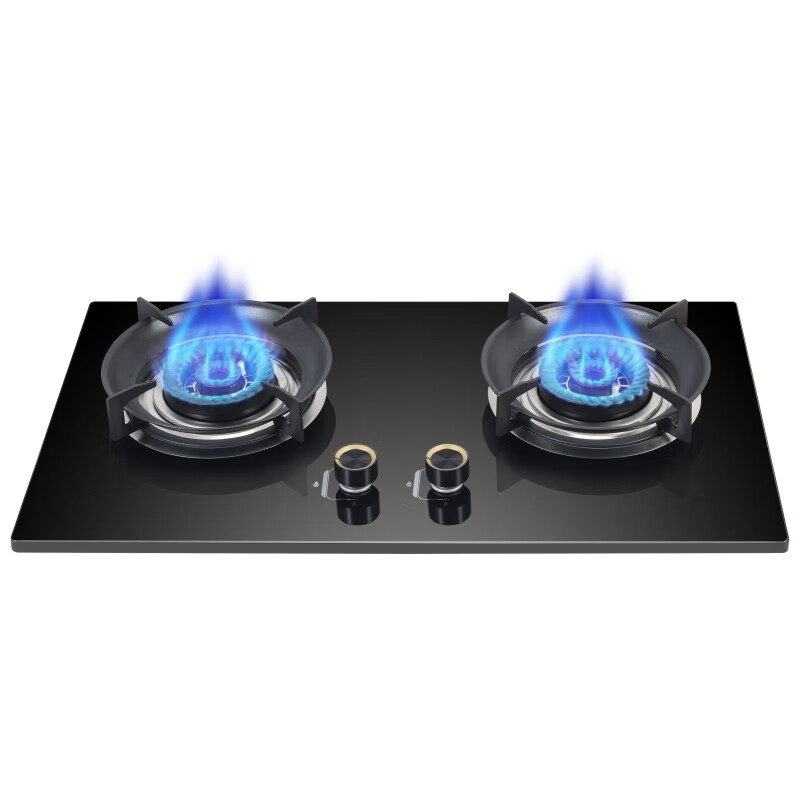 荣胜750大面板天然气灶5.2KW大火力家用燃气灶天然气双灶台嵌两用灶一级能效猛火灶具天然气灶 天然气