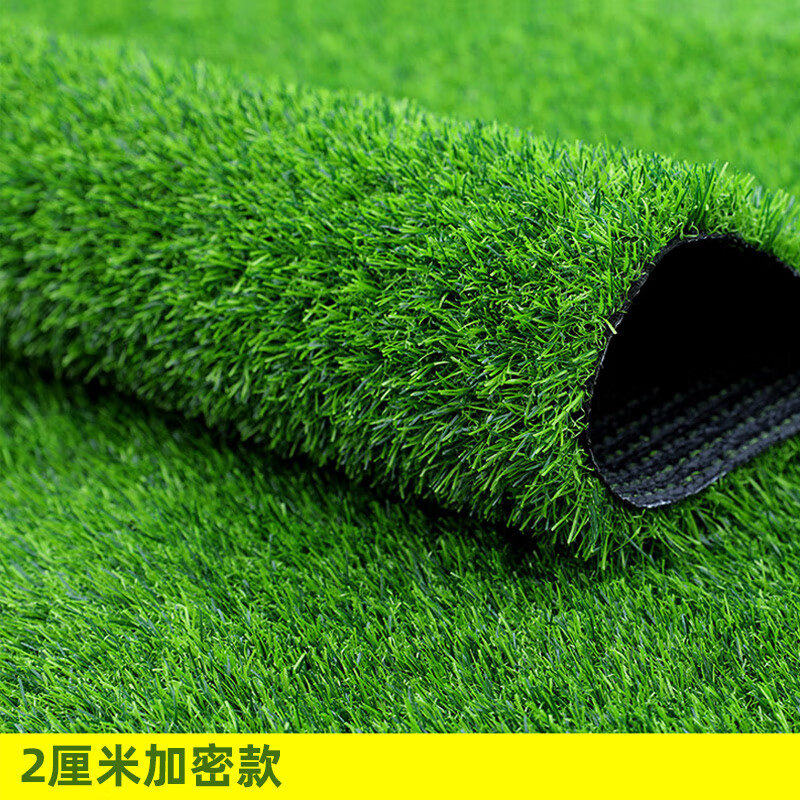 草坪地毯人工假草塑料绿色阳台户外幼儿园铺垫装饰人造草皮 墨绿色 2