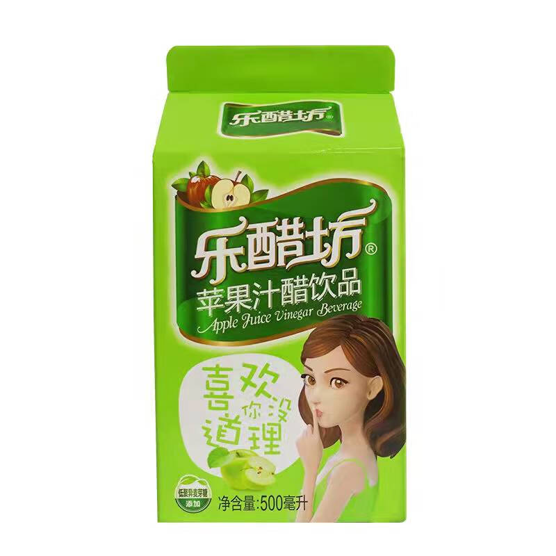 乐醋坊苹果醋500ml*15盒装浓缩苹果汁饮料醋饮品0脂肪果味整箱 苹果味